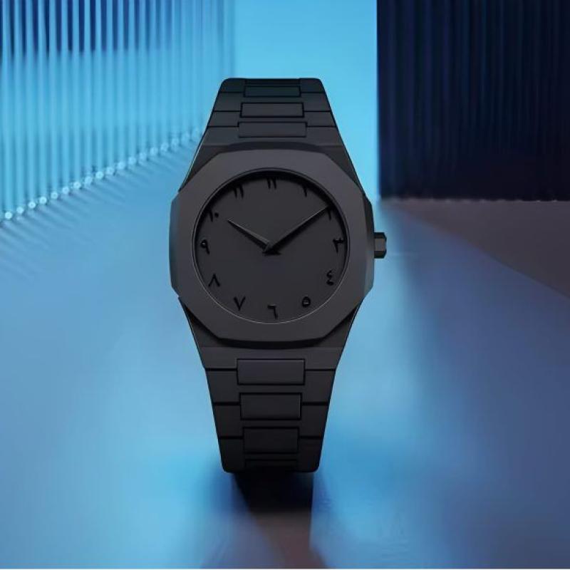 Black Arabic Aura Watch